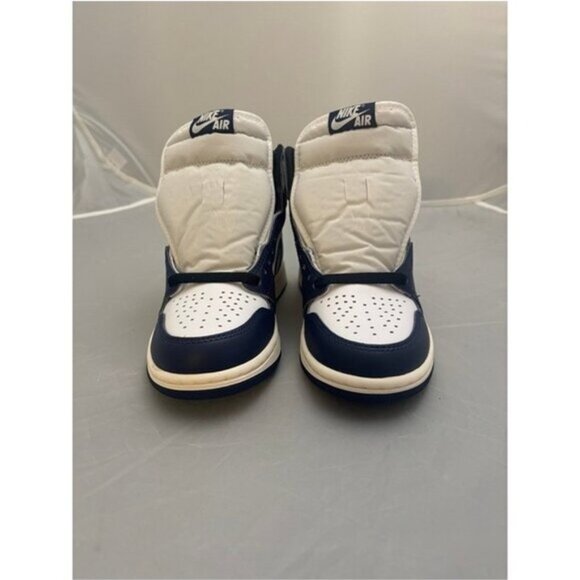 Air Jordan 1 high midnight navy white OG women’s shoes size 6.5 DZ5485 401 - Picture 2 of 8